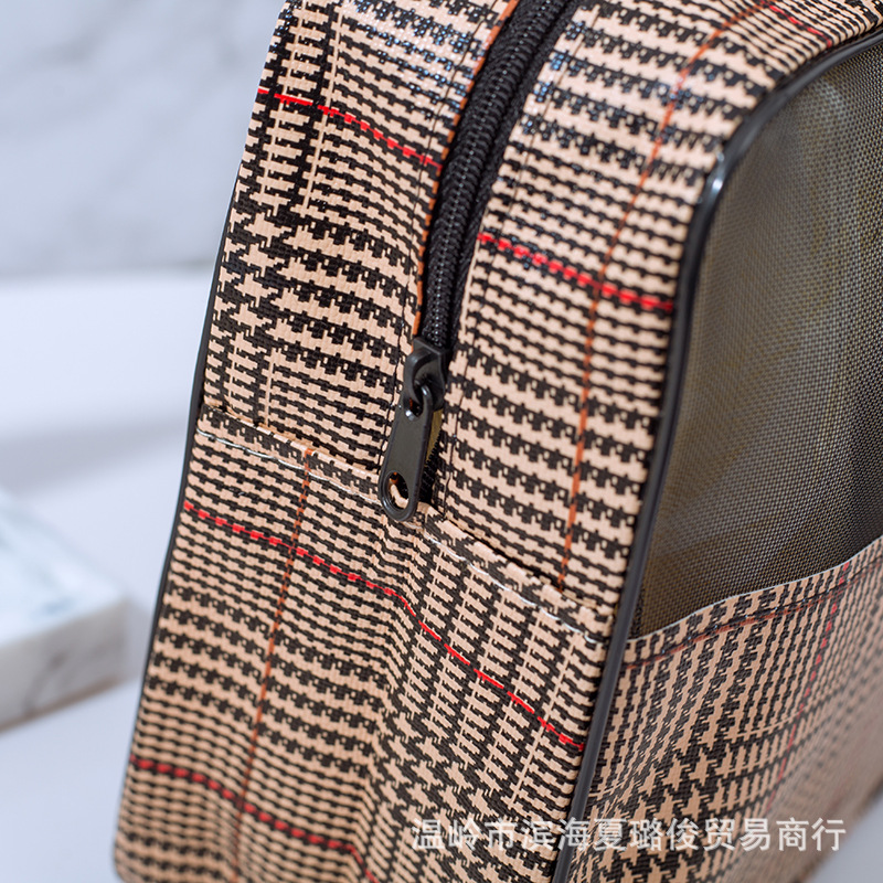 2021 estilo coreano ins nuevo estilo coreano patrón bolsa de lavado portátil de viaje PVC cosméticos artículos de tocador bolsa de almacenamiento