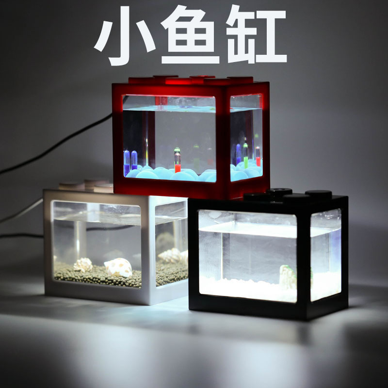 Plastic transparent acrylic aquarium for office