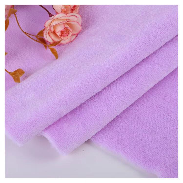 现货库存 双面绒布法兰绒面料睡衣床上用品面料