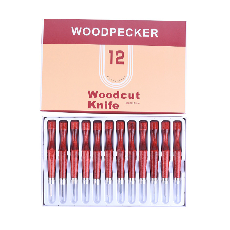 [Espada] SKS7 Abedul 4-12-piece cuchillo de talla de núcleo de oliva cuchillo de talla de carpintería cuchillo tallado a mano