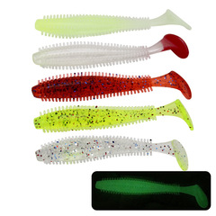 Weihé Sports Goods T-tail Sea Cucumber Single Tails Soft Worm 6cm 9cm Soft Fish Bait Lure Fishing Bait