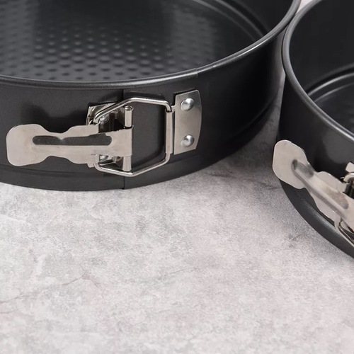 Round live bottom carbon steel non-stick lock cake mold baking cake mold live low oven household baking tools