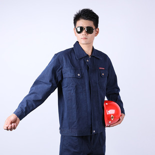 Welder cowboy labor protection overalls suit men's long sleeve zipper 04 white gauze Spring Autumn Winter factory clothing wholesale