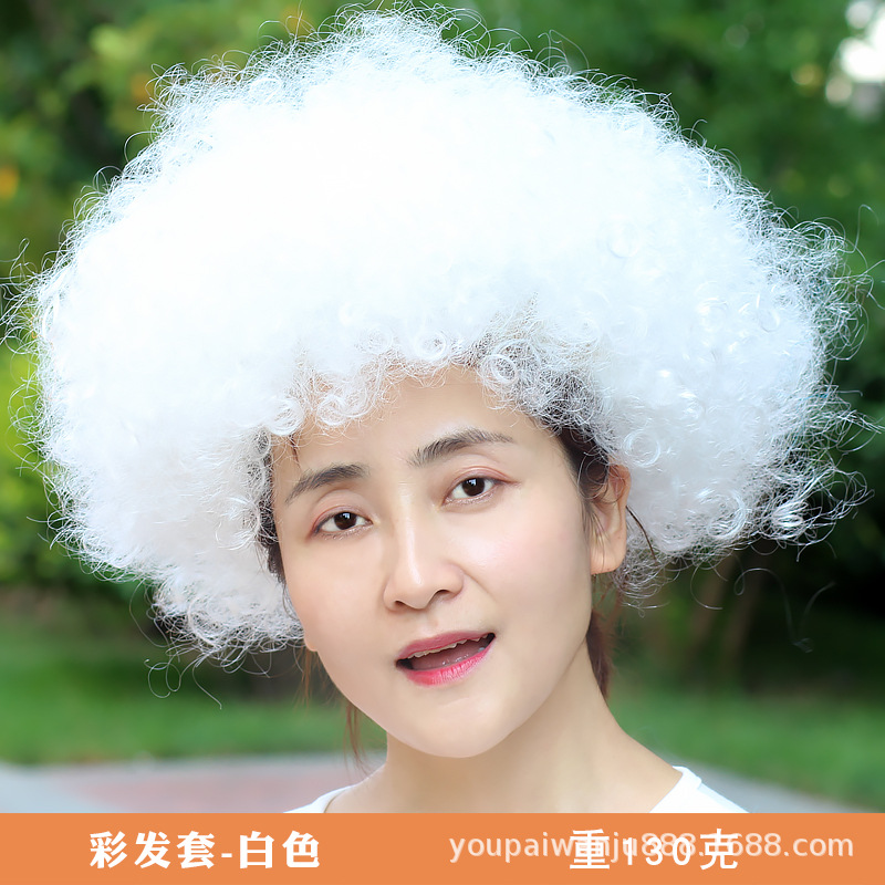 Красочный волос-белый