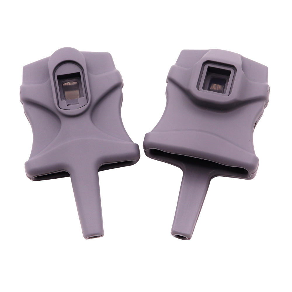 成人灰色透明窗口血氧检测探头指套硅胶监护仪指夹测试仪传感器