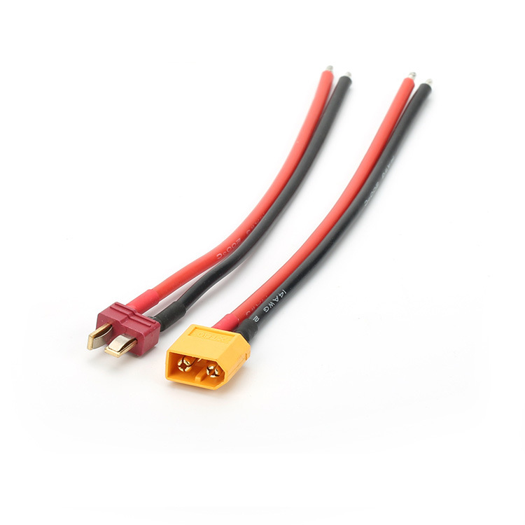 amass艾迈斯XT60 XT90S T插 带帽 延长线 转接线 10 12 14 硅胶线