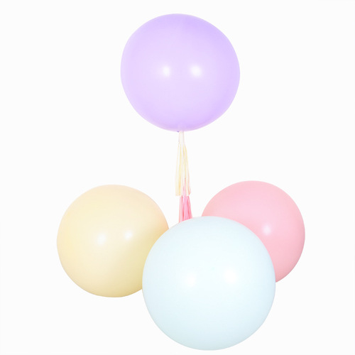 Ins style 36-inch oversized macaron color latex balloon birthday party wedding decoration thick balloon