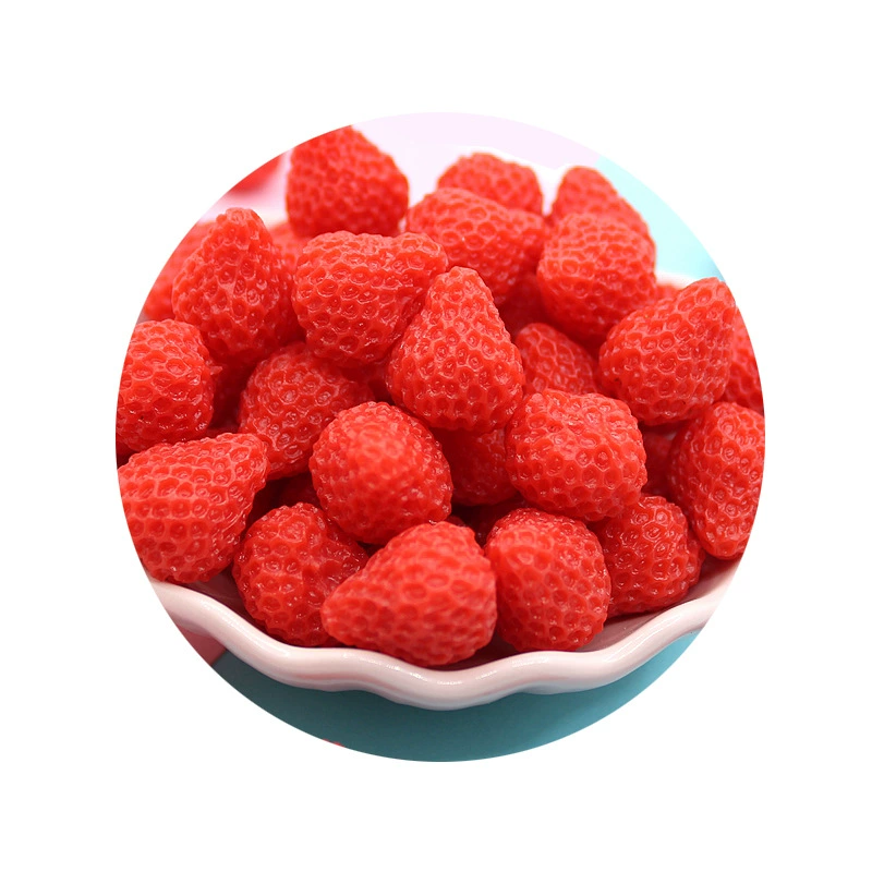 Three dimensional strawberry with accessories, fridge magnet, earrings, accessory, DIY, D2