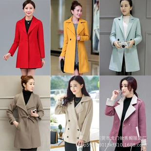 (Cross-border trading), woolen coat, jacket, Korean style, plus size, increased thickness