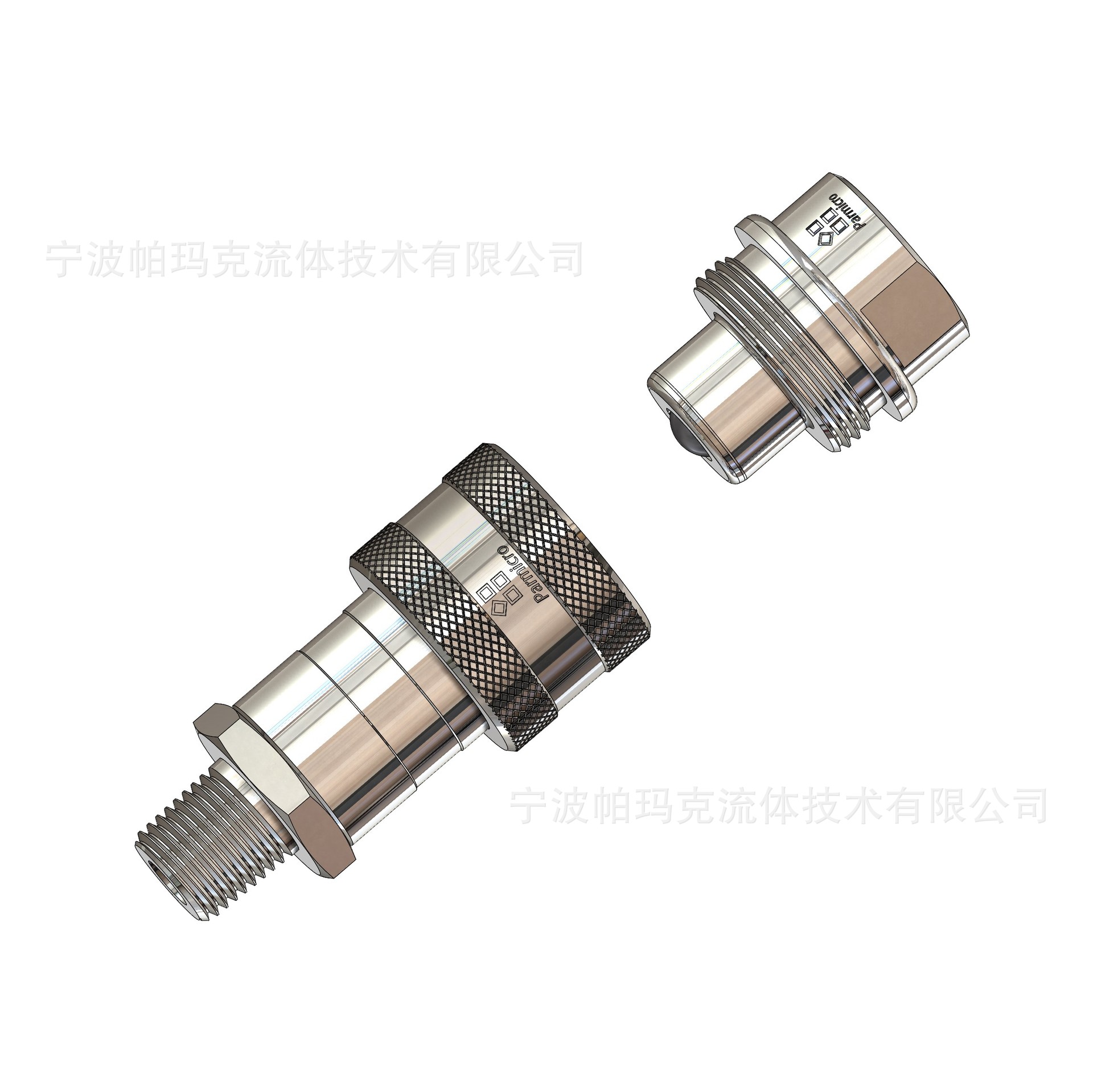 3000螺纹锁紧式液压快速接头钢球密封千斤顶互换恩派克碳钢材质