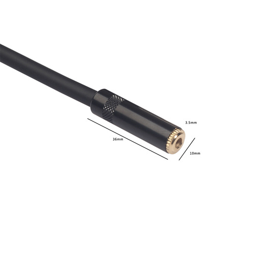 新品0.3米全铜带屏蔽平衡卡侬线 3.5mm母转卡农公麦克风音频线