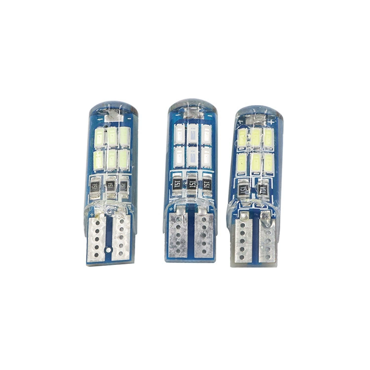 [Светодиодный задний фонарь T10 4014 15SMD силиконовый фонарь номерного знака]
