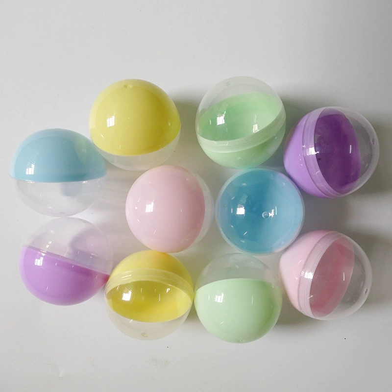 60 мм витой яйцо мяч 6 см Круглый Малый размер конфеты Полностью прозрачная игрушка яичной скорлупы оптом