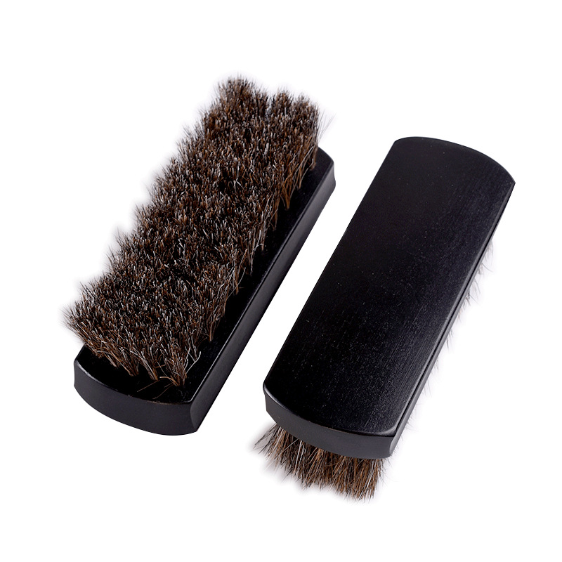 En stock al por mayor Lotus caballo puro cepillo de pelo hogar diario protección del medio ambiente cepillo de zapatos suave cepillo de limpieza cepillo de pulido se puede utilizar como LOGO