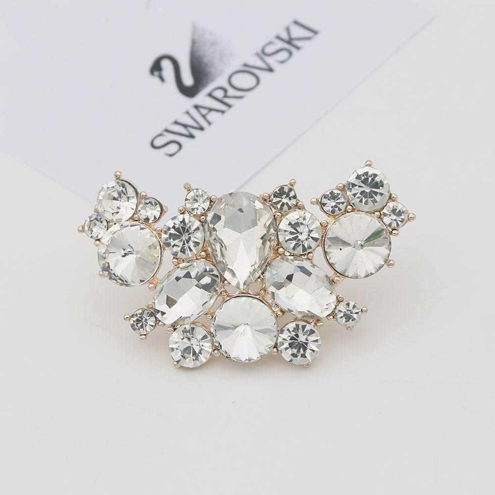 Zapatos de cuero de las mujeres transfronterizas zapatos de tacón alto accesorios zapato de aleación de flores accesorios de zapatos hebilla de zapato extraíble decoraciones zapatos de boda clip de zapato