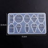 Rectangular pendant, triangular silica gel transparent mold