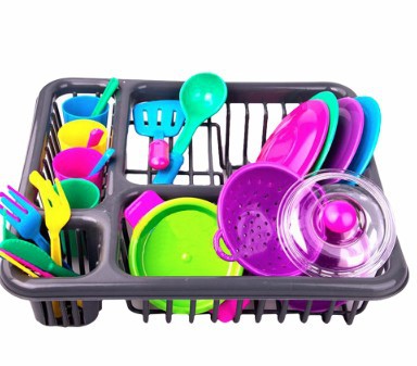 Transfronterizo niños jugar casa vajilla cesta creativa juguetes cocina vajilla traje utensilios de cocina combinación Amazon Juguetes