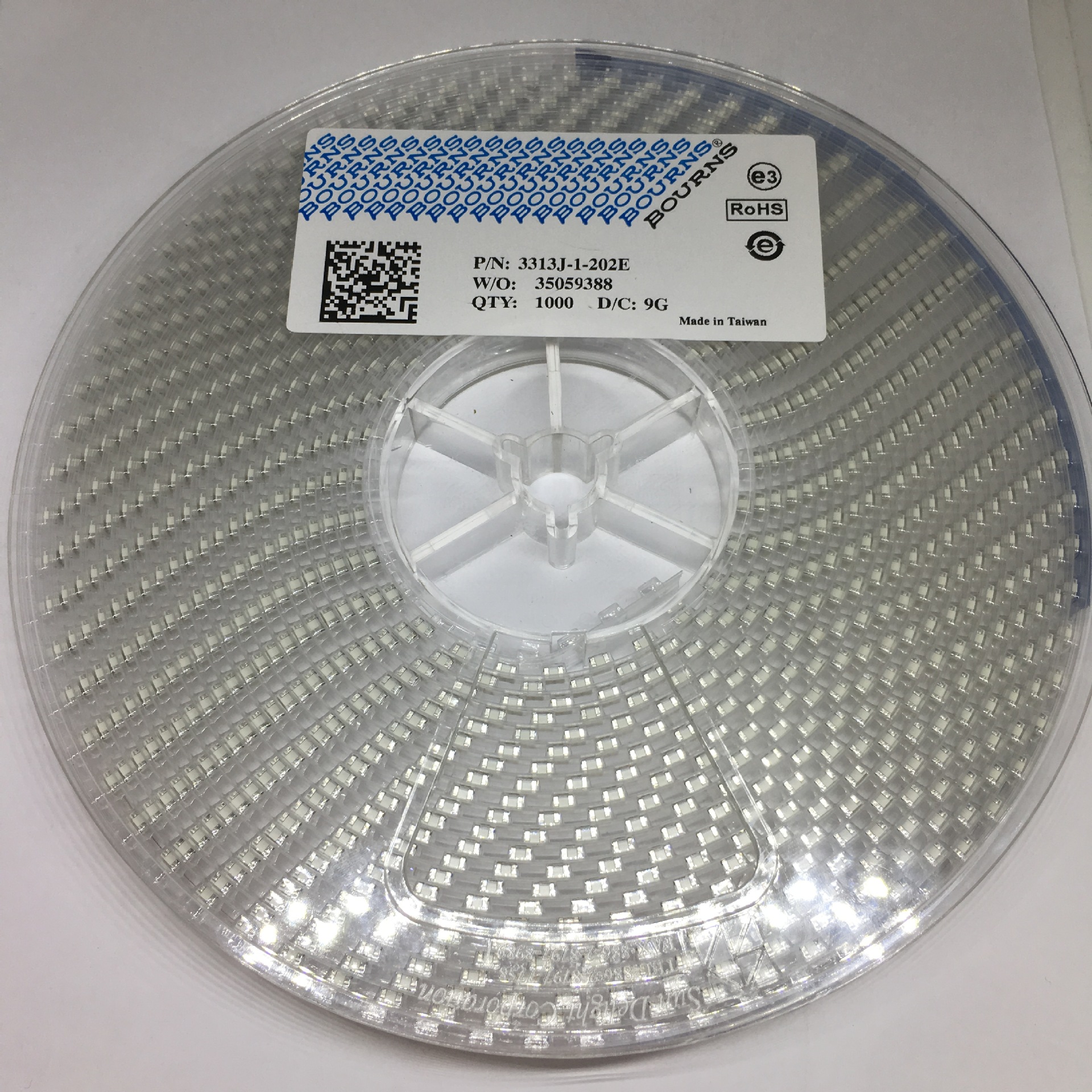 BOURNS单圈电位器 3313J-1-201E  阻值200R 现货供应 丝印22