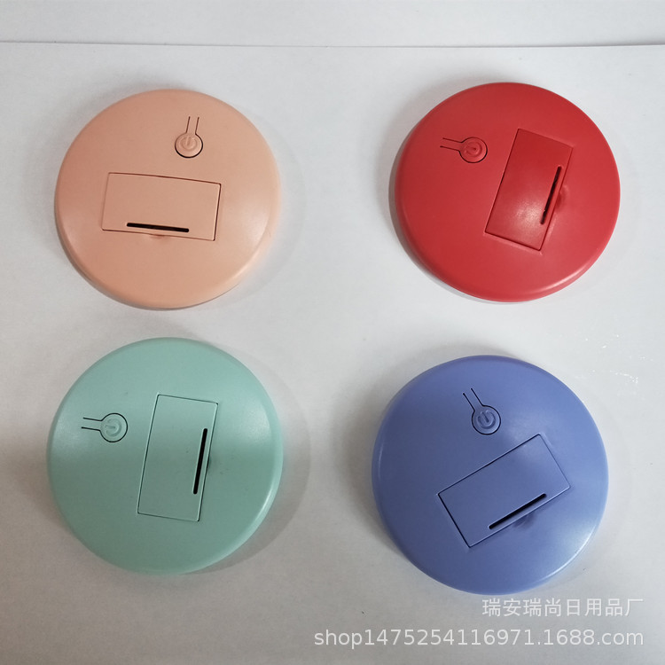 Mini espejo de maquillaje luminoso inteligente luminoso pequeño espejo HD maquillaje portátil LED espejo de relleno de luz