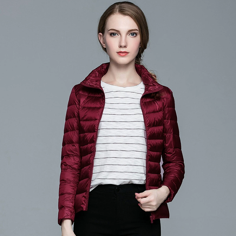 Легкий и тонкий укороченный пуховик, оптовая продажа, slim fit, плюс размер