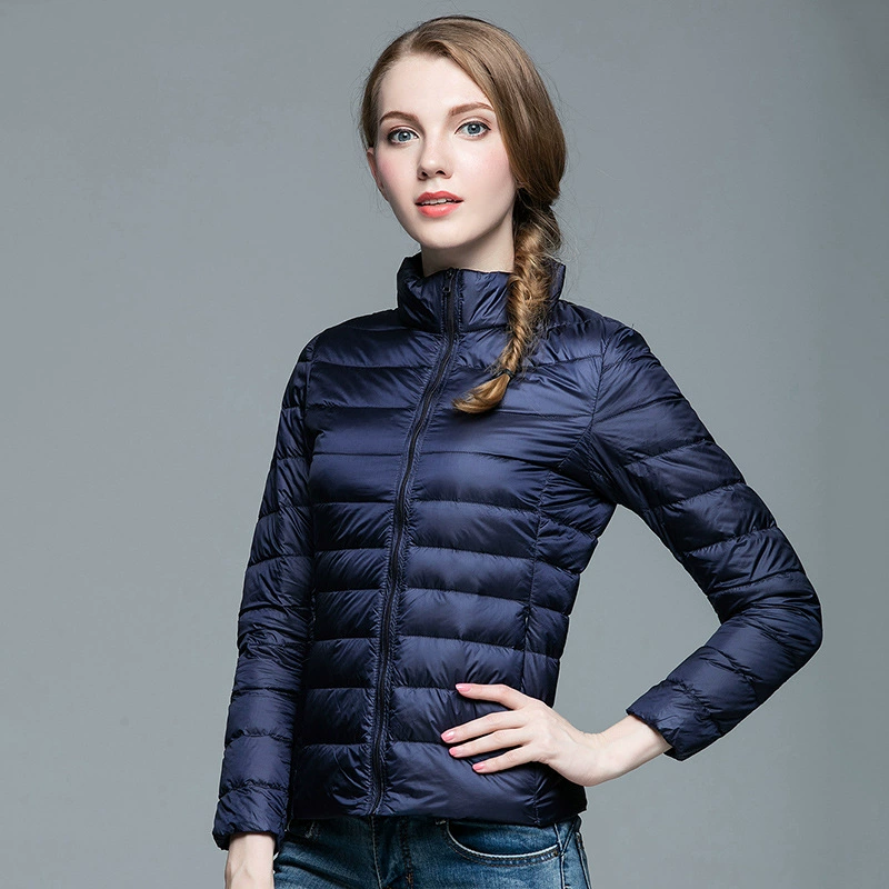 Легкий и тонкий укороченный пуховик, оптовая продажа, slim fit, плюс размер