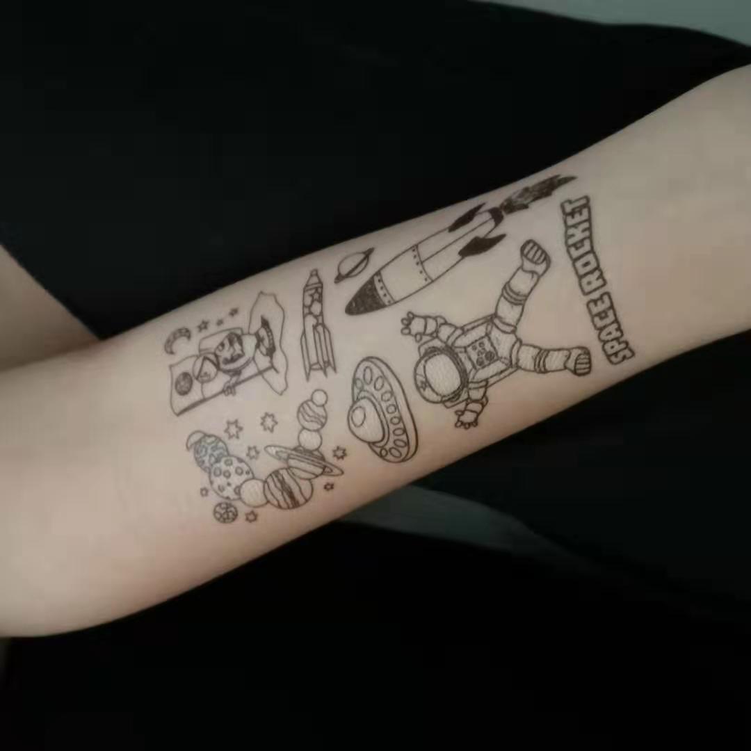 Tatuajes Temporales para Niños Papel de Transferencia de Agua Luminoso para Fiestas image 4