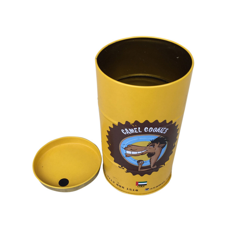 圆形马口铁食品包装罐 圆形马口铁罐 食品包装铁罐 金属食品盒