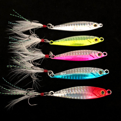 Foreign trade Ma brand shore slow rolling blade lure fishing hook fishing gear lure iron plate metal lure lead lure