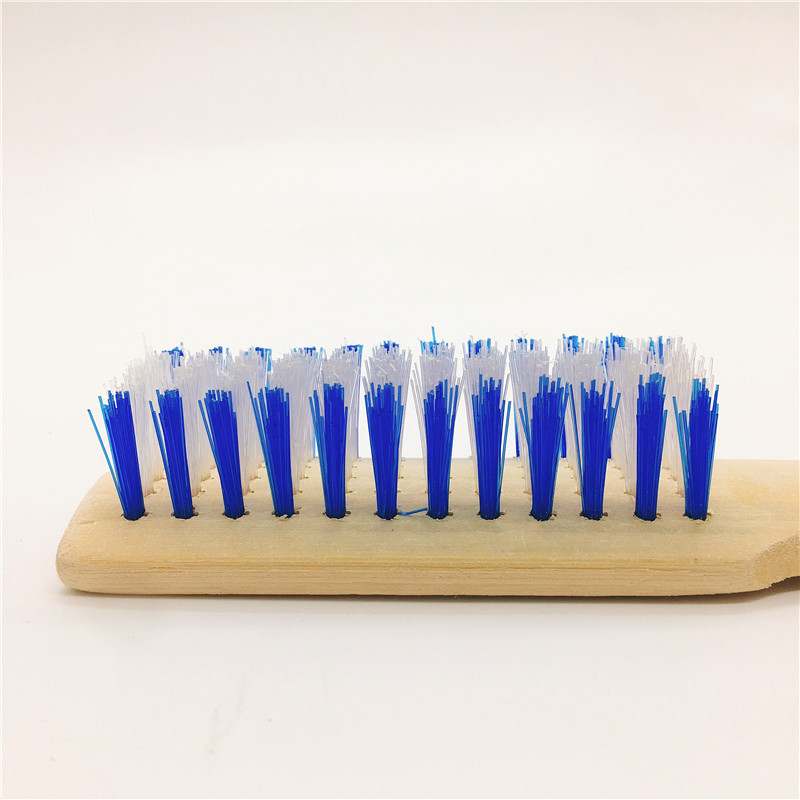 Aumentar el grosor cepillo de zapatos de bambú largo cepillo de zapatos de doble color cepillo de lavandería cepillo de piso de un dólar y dos dólares tienda por departamentos al por mayor