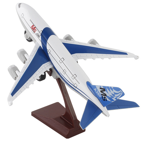 【Packaged】Kaiwei【With Stand】Aircraft Sound and Light Spring Alloy Transport Aircraft Model LZ05