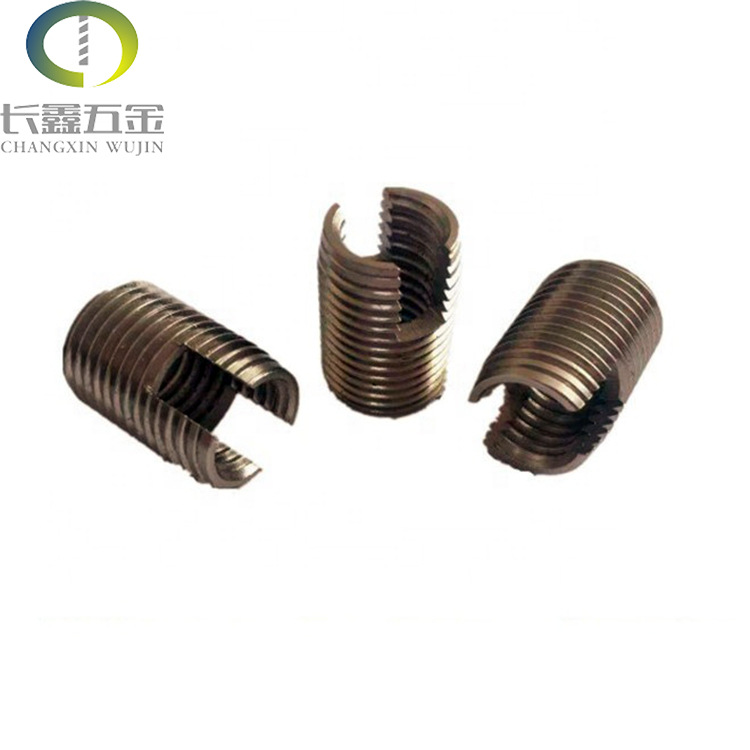 304不锈钢自攻螺纹护套牙套保护套螺套开槽型自攻螺套M2.5-M12