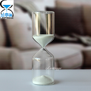 15 minutes cylindrical hourglass birthday gift home decoration Creative Glass craft gift strength Business factory goods batch