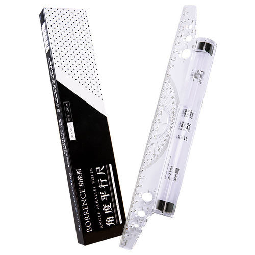 Bernsen Balance Scale 30cm Student Design Painting Angle Parallel Ruler Straight Ruler Professional Architect Exam Ruler