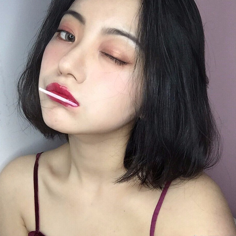 AliExpress nueva peluca femenina pelo corto recto Bobo cabeza temperamento femenino mullido cara reparación fibra química cabeza cubierta proveedor de suministro