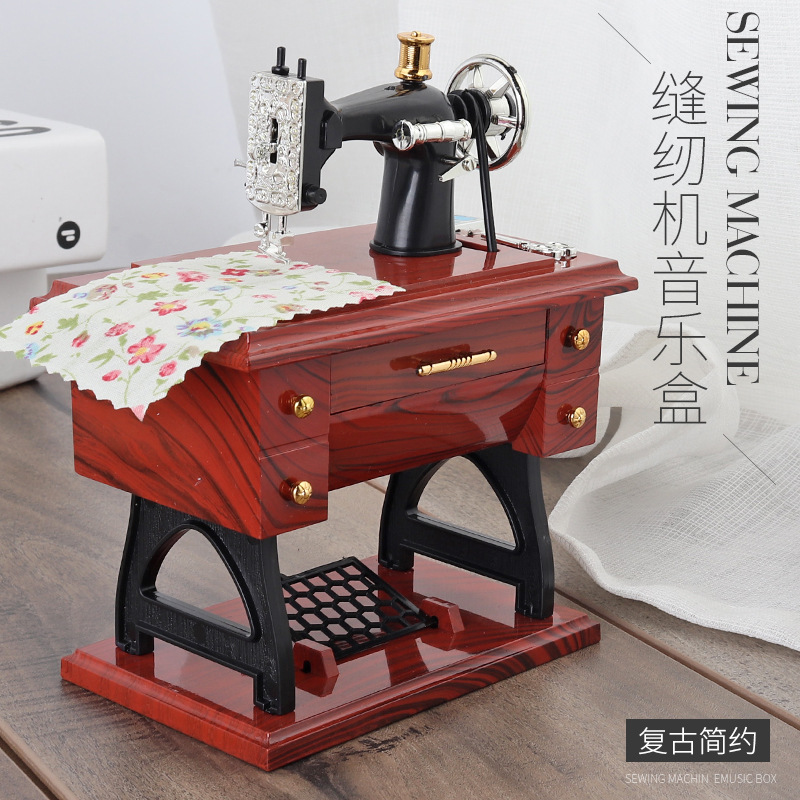 ミニ小、中、大ダンサーピアノ回転オルゴールミシン蓄音機タイプライターオルゴール印刷