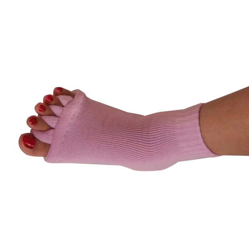 Purple-five-finger socks