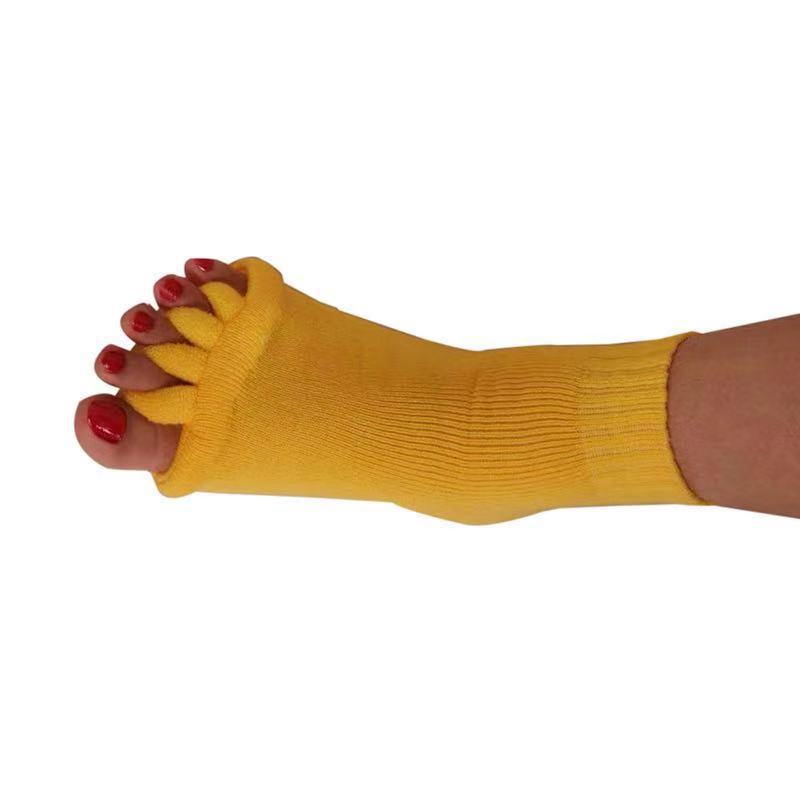 Yellow-five-finger socks