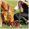 Two -color collar eight -stranded rope p chain lead puppy rope dog chain pet traction rope