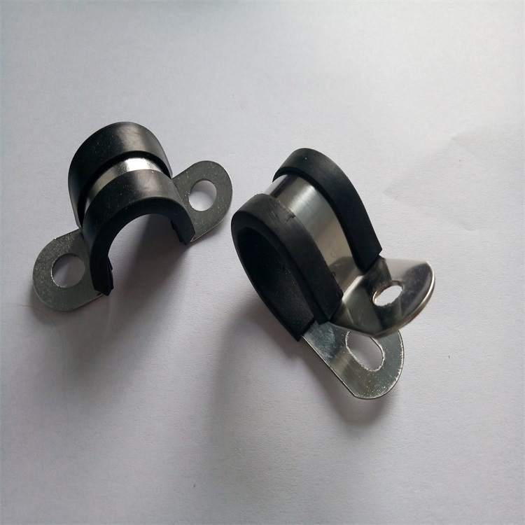 316不锈钢包胶管夹厂家  船舶线束线缆紧固夹价格