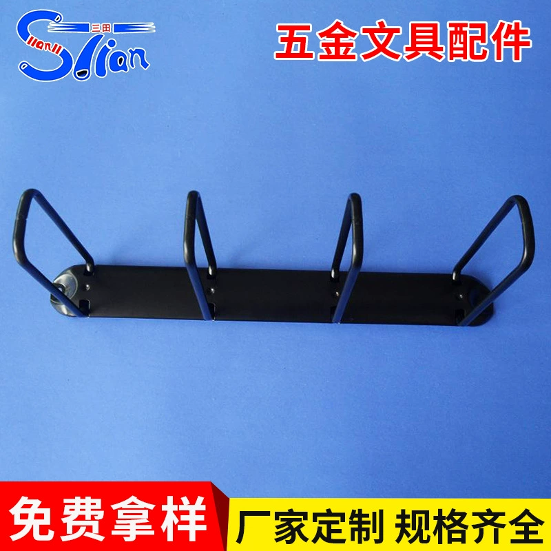 Hardware accessories U-shaped clip four-hole iron ring buckle binding clip loose leaf clip clip file page turn hardware accessories metal