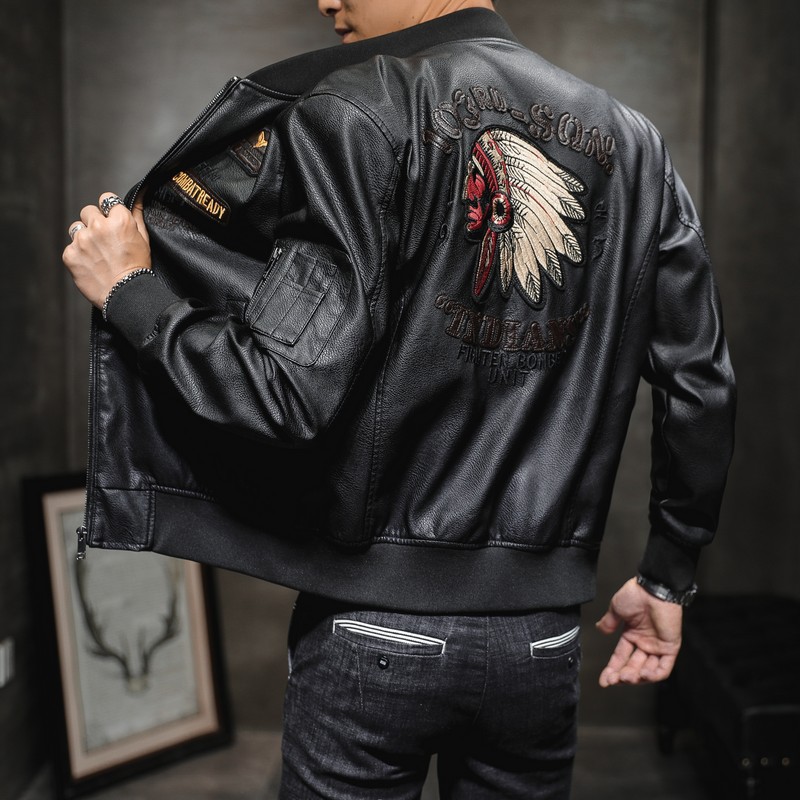 Polyurethane baseball autumn trend jacket