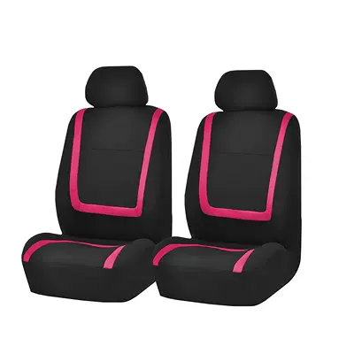 Patchwork Car Seat Covers Wish – Universal seat cover - 4-piece-set-rose-red-general