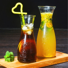新款创意大冰桔瓶透明家用餐厅奶茶店个性玻璃冷饮料果汁饮品杯子