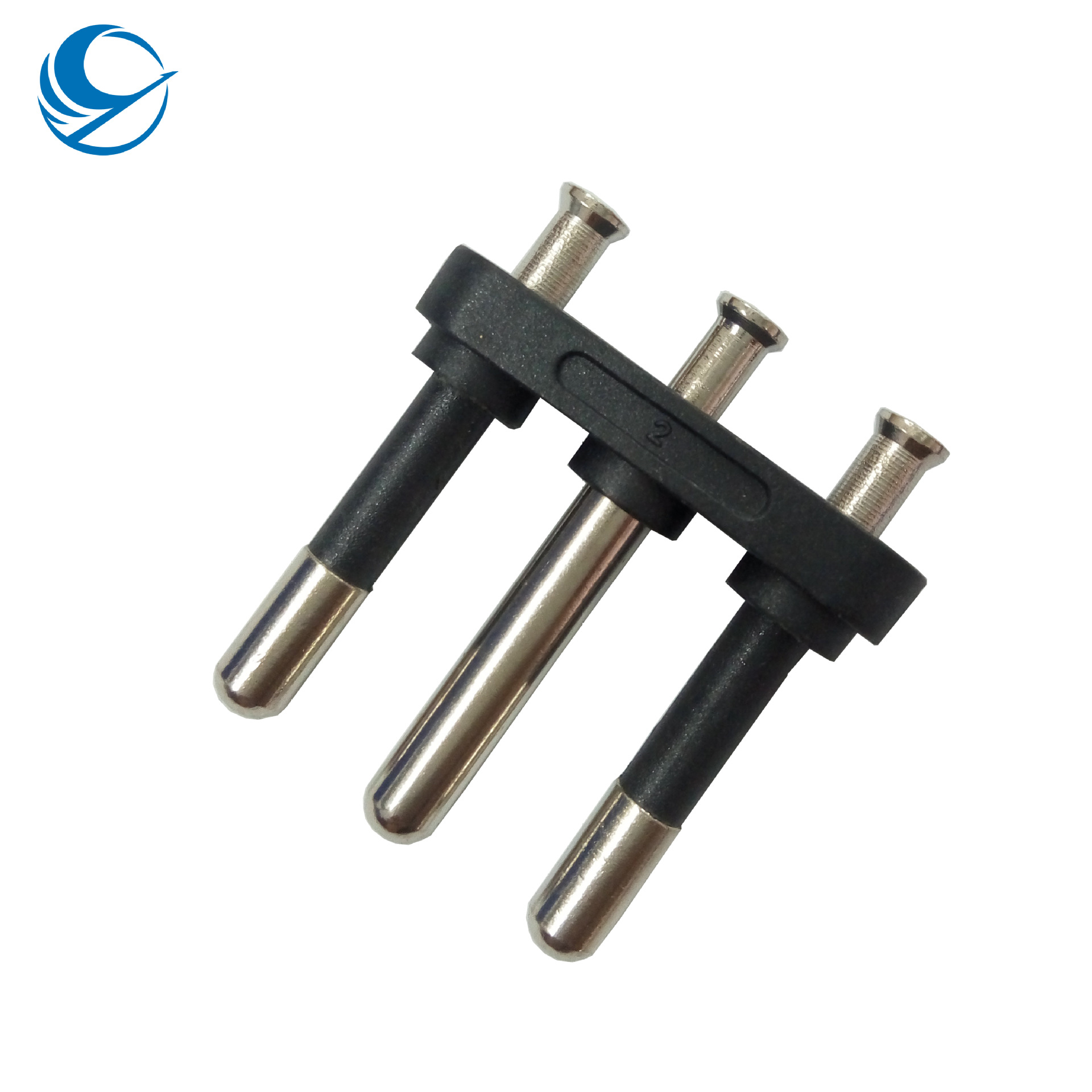 现货供应空心意大利三插内架@三脚意大利支架@电源线插脚