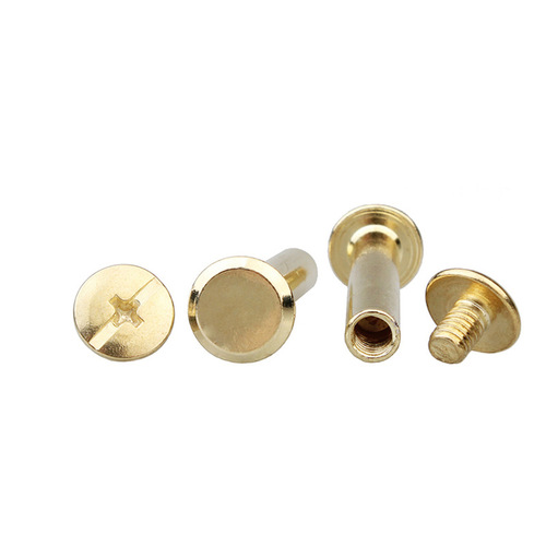 Album screws ledger rivets butt screws recipe nails 5*5-5*100 copper-plated album nails