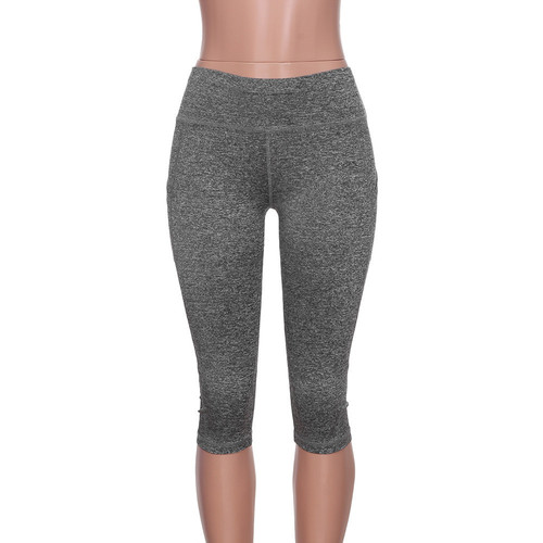 European and American Pocket Yoga Tights with Buttock Elastic Exercise Fitness Running Leggings for Women