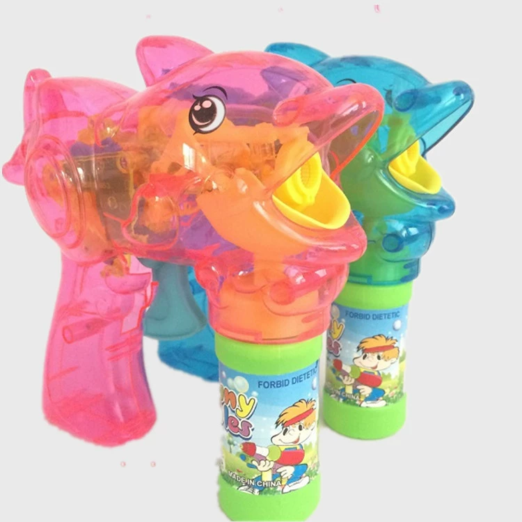 Инерционная летняя мыльная гармата, пузыри, игрушка, дельфин
