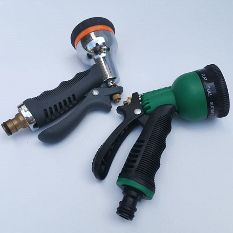 厂家直销塑料八功能园林浇花花式洗车水枪家用高压汽车强力喷水枪