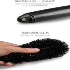 Car-specific wheel brush, soft-bristle brush, durable tire brush, cleaning brush, small brush for car washing, cleaning tools and supplies.