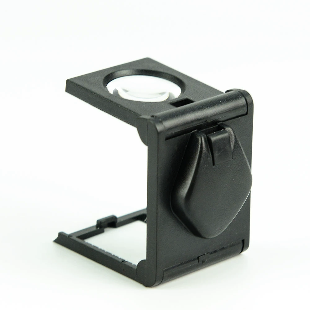 8X пластиковый складной с шкалой с лампой светильника зеркала светильника штемпель микро-резная текстильная лупа для ремонта WX